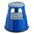 Rollhocker Metall, 2 Stufen blau 