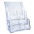 Prospekthalter Wand/ Stand, Polystyrol, transparent PTXC 3 x A4 + 1/3 A4 