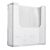 Wandprospekthalter, extra tief, Polystyrol, transparent PTXH, 1 x A4 