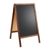 Kundenstopper Holz WOOD-STOP Lite S, 44 x 66 cm Kreidetafel, holzoptik holzoptik 