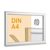Info Topper aus Aluminium A4  | Querformat 