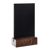 Tischaufsteller Kreidetafel schwarz, dunkelbraun | A6 - 105 x 148 mm