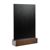 Tischaufsteller Kreidetafel schwarz, dunkelbraun | A5 - 148 x 210 mm