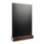 Tischaufsteller Kreidetafel schwarz, dunkelbraun | A4 - 210 x 297 mm