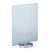T-Aufsteller A4, drehbar, mit Acryl im Glaslook und Sockel A4