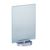 T-Aufsteller A5, drehbar, mit Acryl im Glaslook und Sockel A5