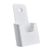 Prospekthalter Wand/ Stand, Polystyrol, transparent PTXD 1 x 1/3 A4  | weiß 