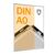 Brandschutzrahmen A0 mit PET Deckelblatt  | silber 
