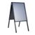 Kundenstopper A2 AIR-STOP, 25 mm Profil schwarz  | Gehrung 
