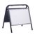 Kundenstopper A3 STEEL-STOP, quer schwarz 