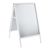 Kundenstopper A1 Outdoor SOLID-STOP 32 mm | Gehrung  | weiß 