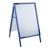 Kundenstopper A1 Outdoor SOLID-STOP 32 mm | Gehrung  | blau 