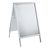 Kundenstopper A1 Outdoor SOLID-STOP 32 mm | Gehrung  | silber 