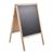 Kundenstopper Holz WOOD-STOP Lite M, 53 x 66 cm holzoptik hell 
