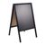Kundenstopper Holz WOOD-STOP Lite L, 53 x 80 Kreidetafel schwarz 