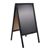 Kundenstopper Holz WOOD-STOP Lite M, 53 x 66 cm schwarz 