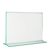 T-Aufsteller mit Glasoptik, PMMA (Acryl), transparent Querformat | A6