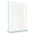 T-Aufsteller mit Glasoptik, PMMA (Acryl), transparent Hochformat | A5