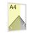 Alu-Bilderrahmen, Styrol klar silber | A4 21 x 29,7 cm | matt