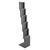 Prospektständer CONCORD faltbar, 5x A4 mit Tasche, silber silber 