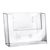 Prospekthalter Wand/ Stand, Polystyrol, Taymar 1 x A6  | Querformat 