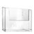 Wandprospekthalter, Polystyrol, transparent, Taymar 1 x A6  | Querformat 