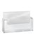 Wandprospekthalter, Polystyrol, transparent, Taymar 1 x A5 + 1/3 A4  | Querformat 