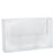Wandprospekthalter, Fächer parallel, Polystyrol, transparent, Taymar 2 x 1/3 A4 