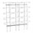 Wandprospekthalter JACKSON aus Draht, Metall, silber A4  | Hochformat  | 15 