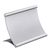 Tischaufsteller Alu silber | 120 x 80 mm