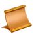 Tischaufsteller Alu gold | 50 x 70 mm