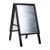 Kundenstopper SOLID-STOP A3 Outdoor, 25 mm Profil, Gehrungsecken Hochformat  | schwarz 