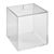 Acrylbox mit Deckel 150 x 150 x 150 mm | aufliegender Deckel