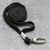 Lanyard, 10 mm breit schwarz  | mit Karabiner Clip 