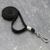 Lanyard, 10 mm breit schwarz  | mit drehbarem Metallhaken 