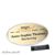 Namensschild mit Nadel aluline-plus® 65 x 43 mm  | gold 