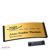 Namensschilder polar® alu-complete Nadel 74 x 34 mm  | schwarz  | gold 