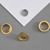 Ösen für Papier Nr. 9E - Ø 7,7mm - L 3,8mm  | vermessingt 