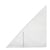 Dreiecktaschen mit Visitenkartentasche, selbstklebend, PP-Folie, transparent 170 x 170 mm – rechts