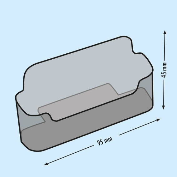 USENG Visitenkartenhalter Acryl - Transparenter Ständer Für 60 Karten