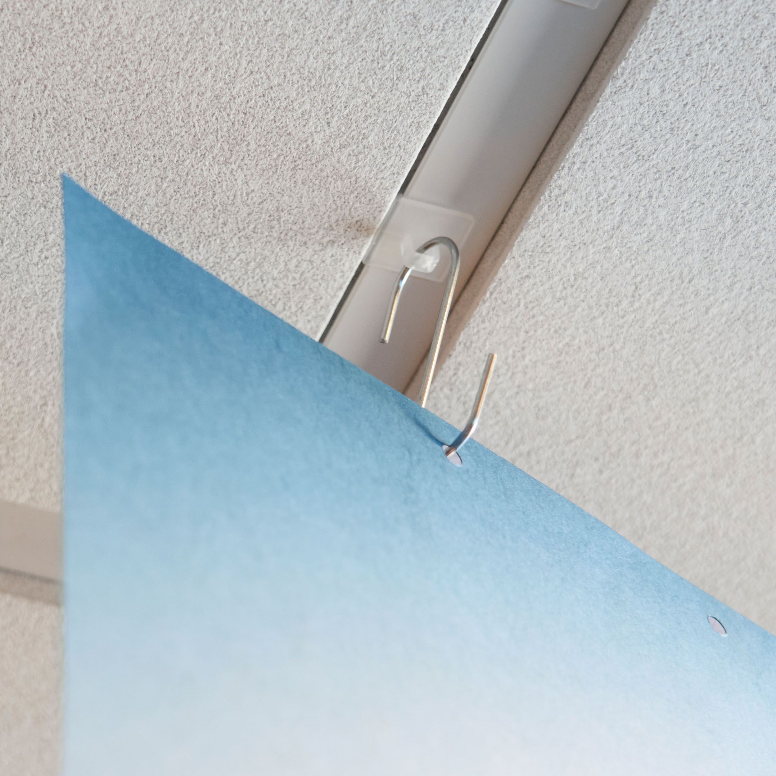 10x Deckenclip Für Rasterdecken | Vertikaler Lasche 90° | Öse Ø5mm | Transparent - Foto 3