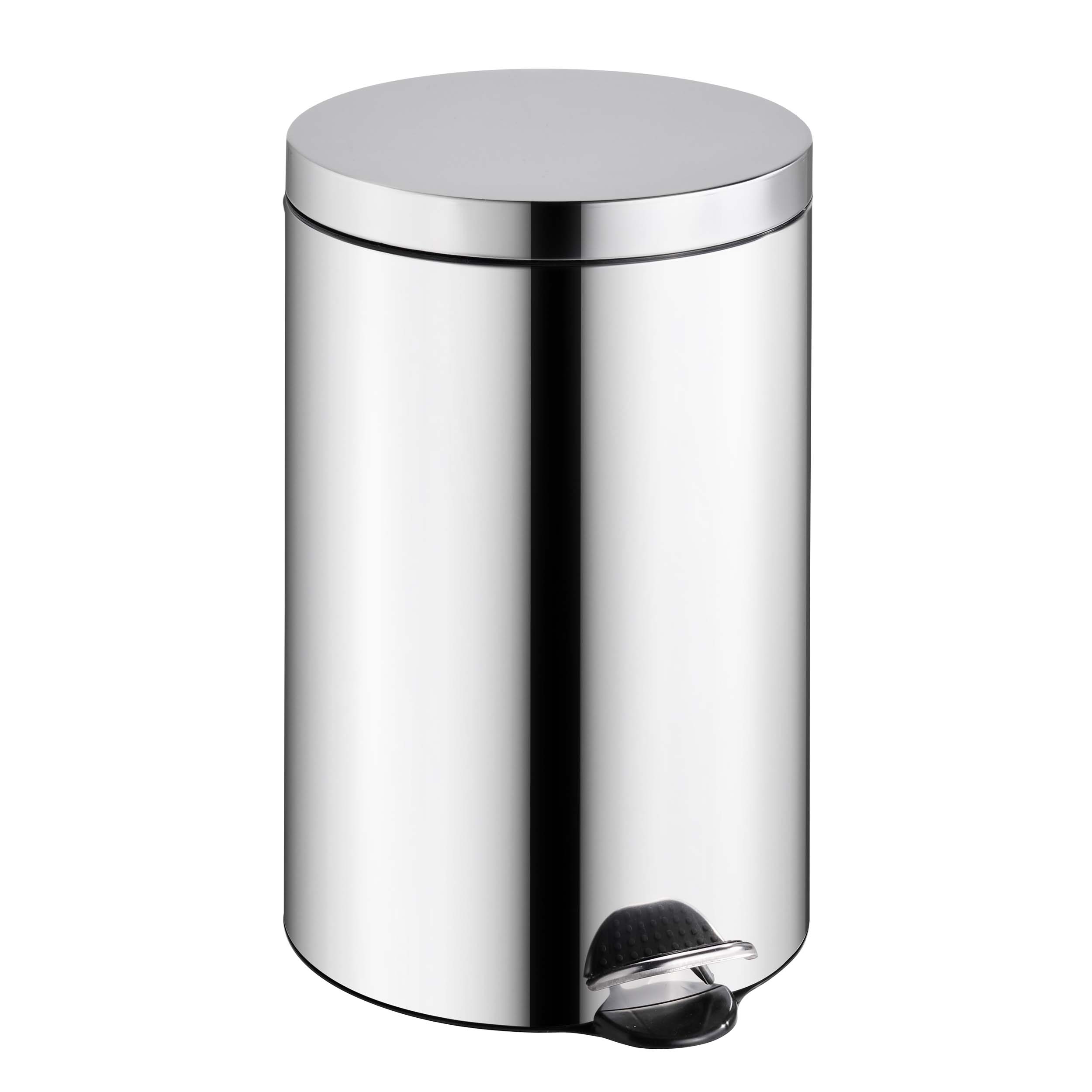 Treteimer 20 L Edelstahl | silber | glänzend