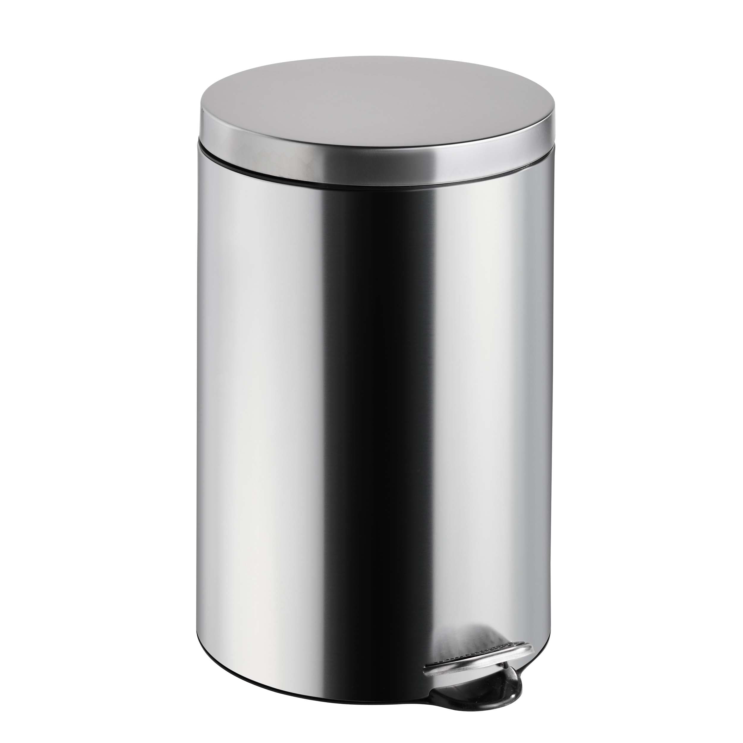 Treteimer 20 L Edelstahl | silber | matt