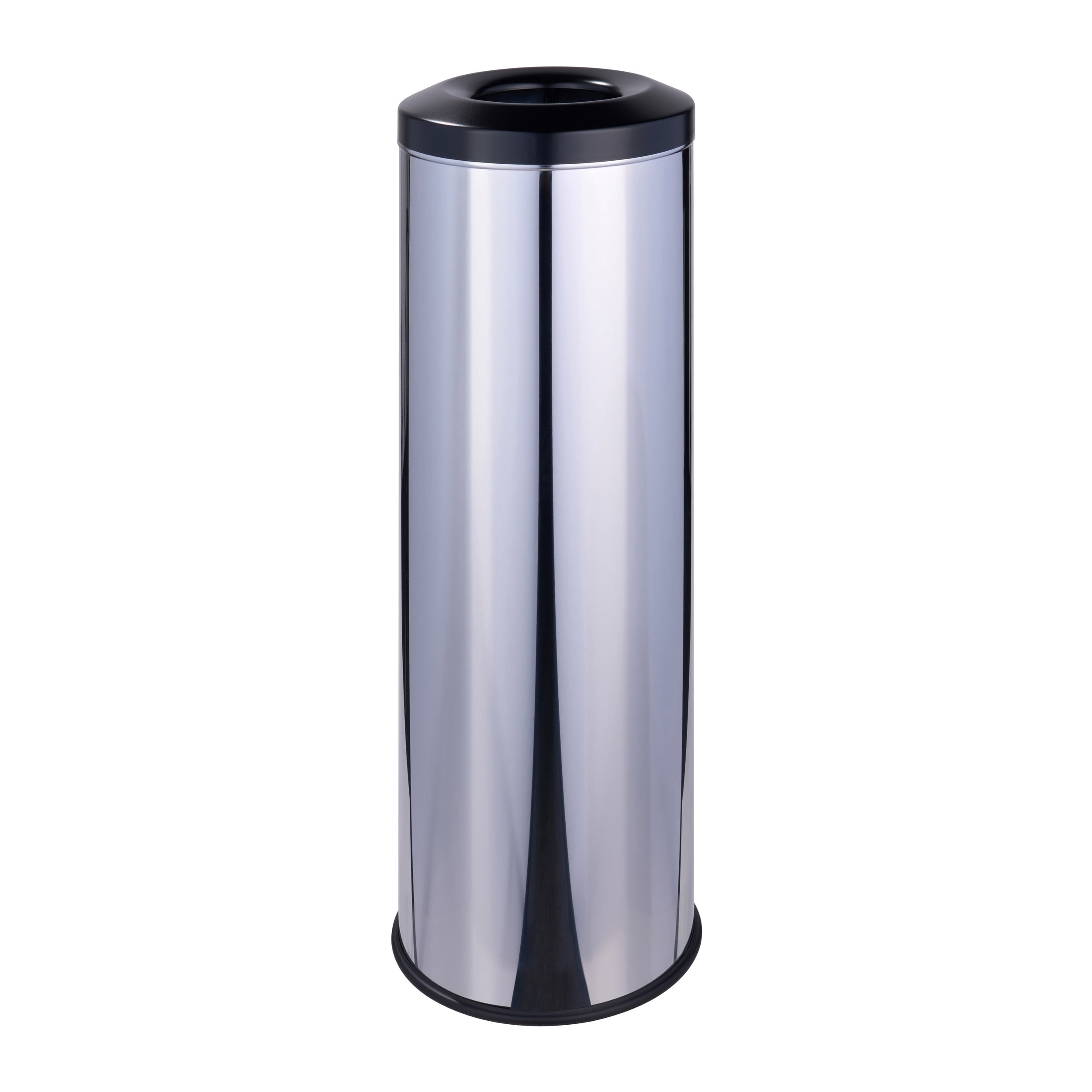 Mülleimer selbstlöschend 30 L Edelstahl | silber | glänzend