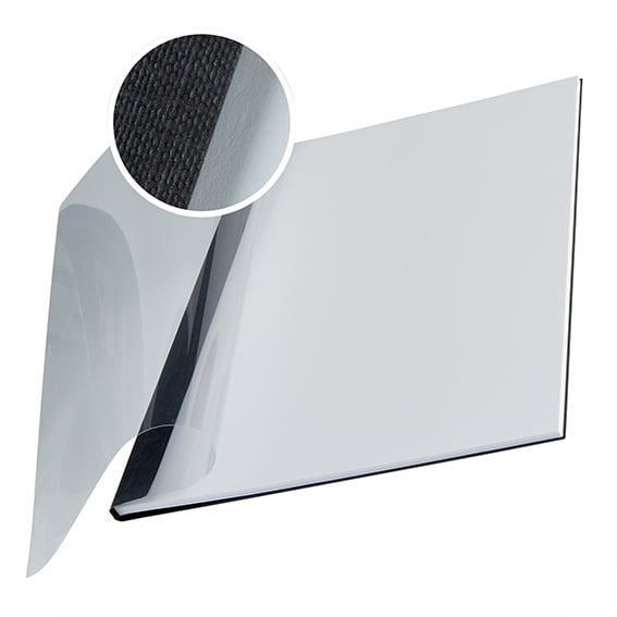 10 Buchbindemappe ImpressBind A4, Softcover, 35 Blatt schwarz | 3.5 mm, PET|Karton