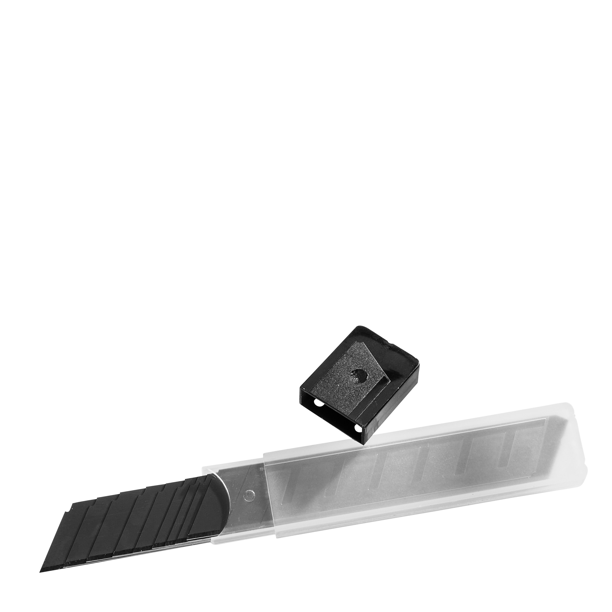 Carbon Abbrechklingen für Cuttermesser, 18 mm, Stahl, schwarz