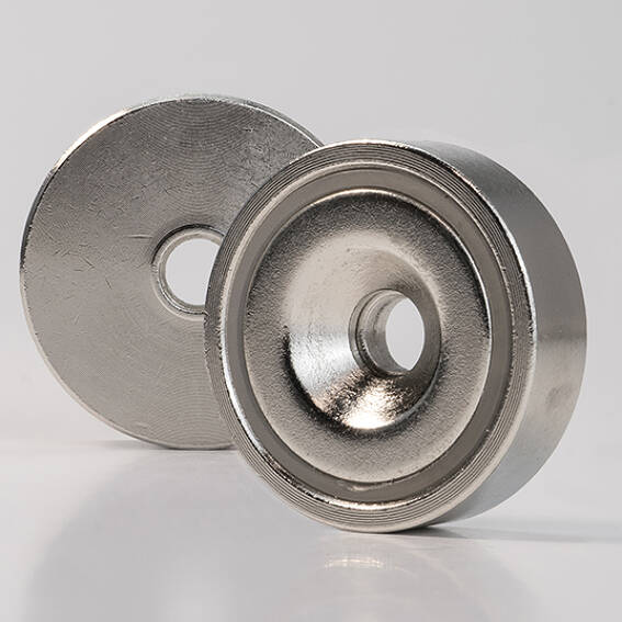 Neodym Ring Magnete N38 Bohrung Senkung für Schraube M4 Ø20xØ7,5/4,5x5mm Nord Ni 