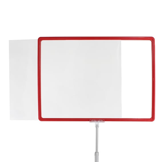 U-Tasche für Plakatrahmen A3, Hart-PVC, transparent