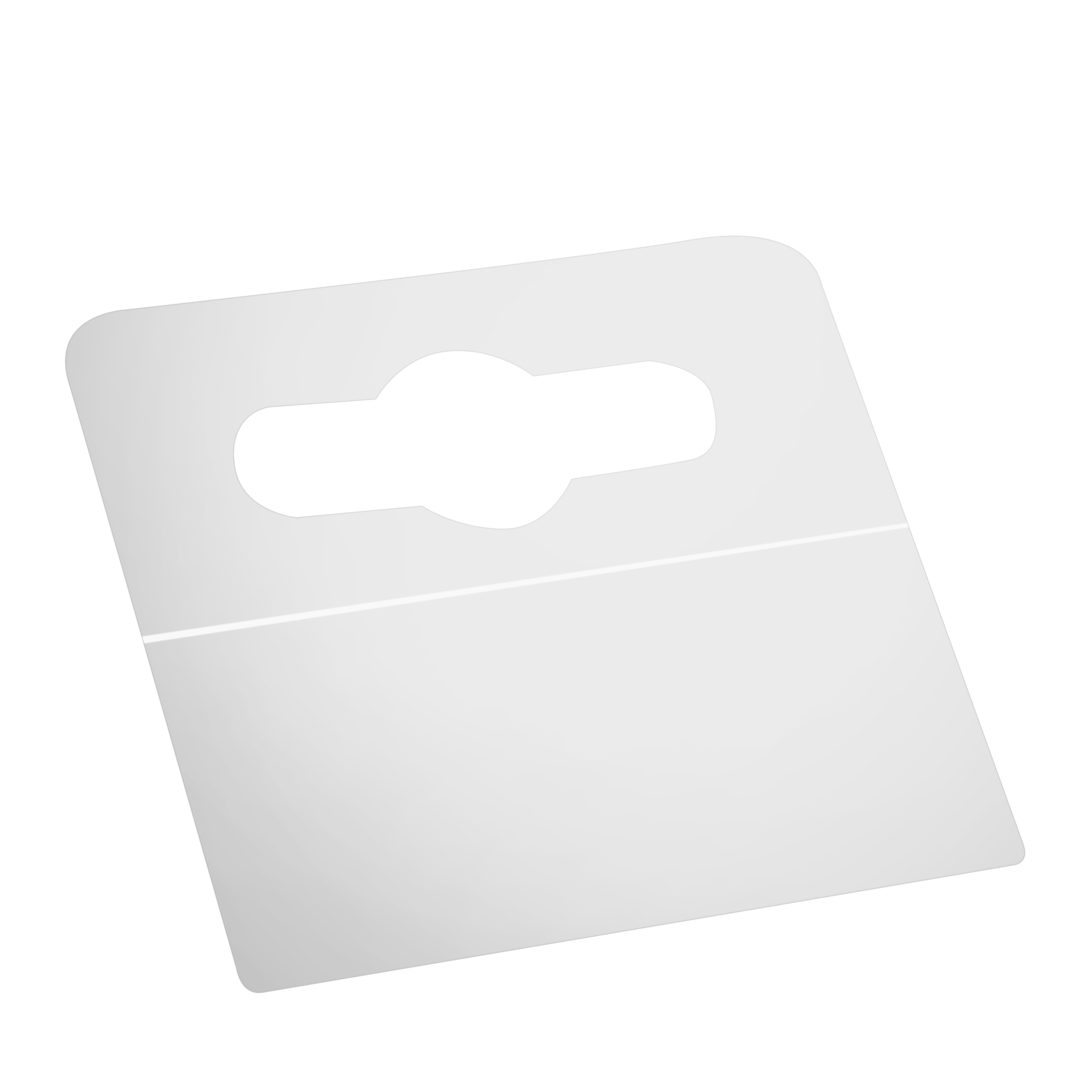 Eurolochaufhänger, 40 x 32 mm (Rolle mit 500 Stück), PET, transparent