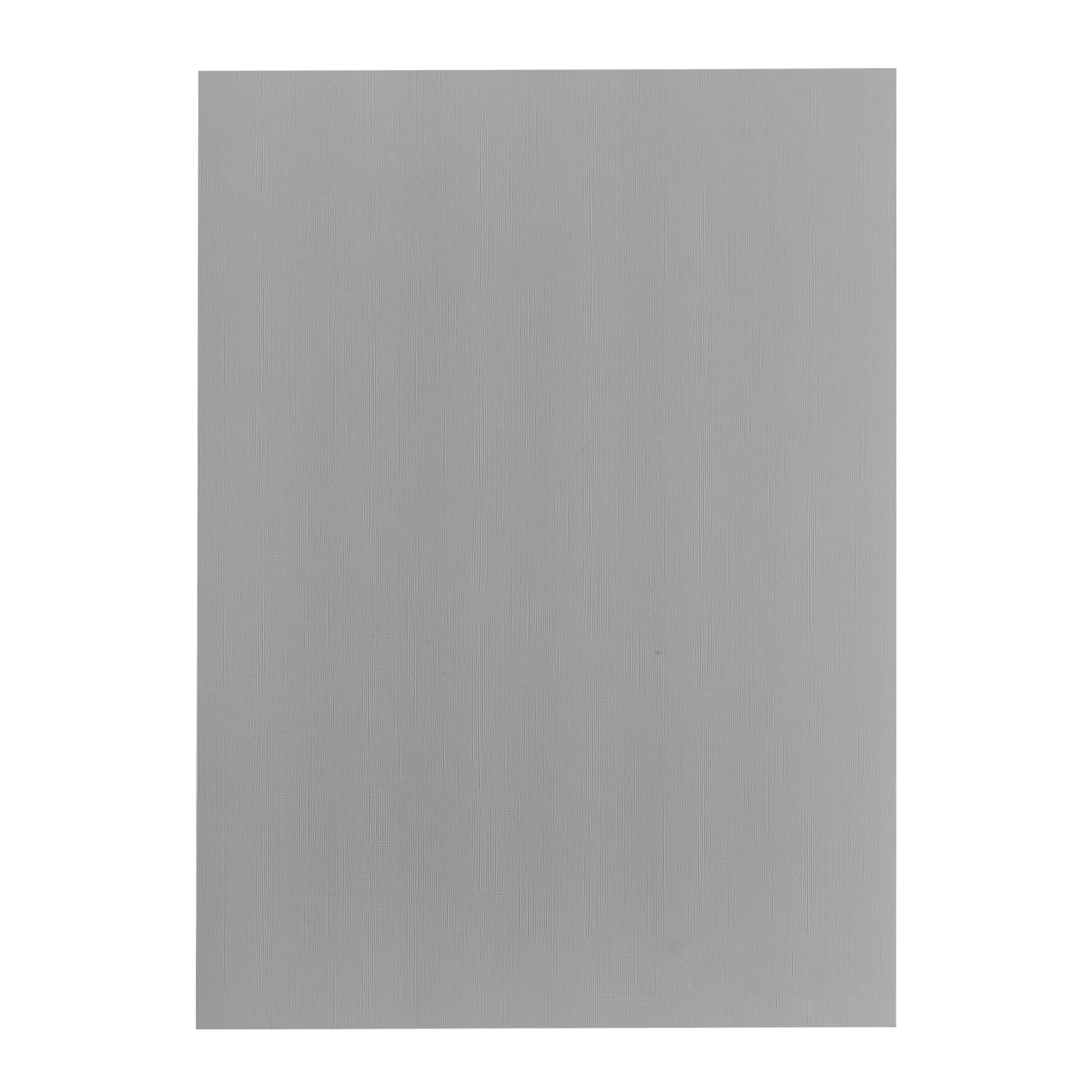 100 Rückwand Karton A4, Leinenstruktur grau